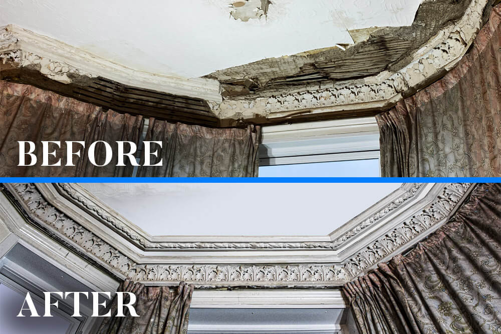 Link to Cornice reproduction and installation in Kelvinbridge, Glasgow